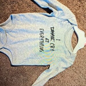 Playful Gray Long Sleeve Kids Bodysuit